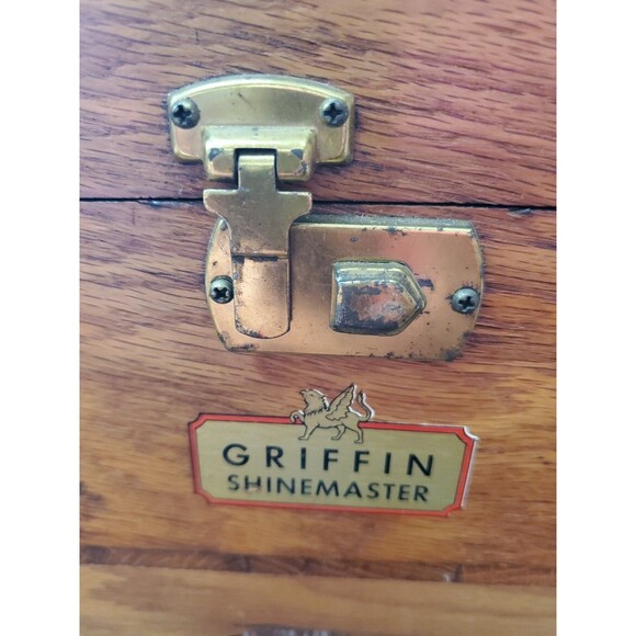 Vintage GRIFFIN SHINEMASTER Shoe Shine Box working latch - Picture 11 of 11